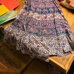 Long flowy wrap skirt